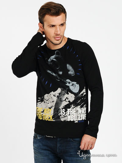 Лонгслив Love Moschino, цвет цвет черный