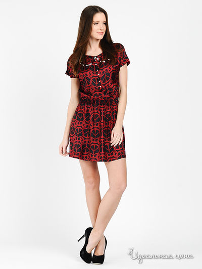 Туника Love Moschino, цвет цвет черный / красный