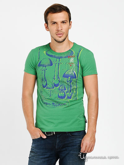 Футболка Love Moschino, цвет цвет зеленый