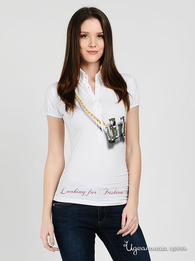 Футболка-поло Love Moschino, цвет цвет белый