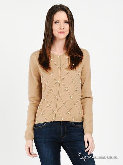 Кардиган Love Moschino, цвет цвет бежевый