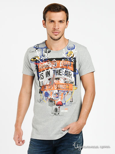 Футболка Love Moschino, цвет цвет серый