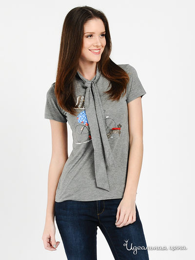 Футболка Love Moschino, цвет цвет серый