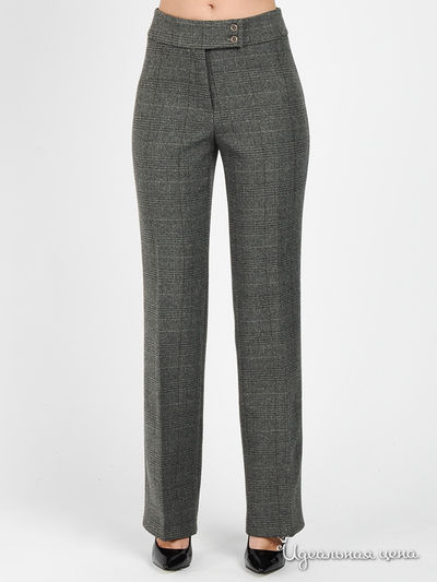 Брюки Gabriela, цвет цвет дымчатый / принт клетка