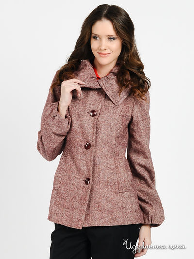 Полупальто Gabriela, цвет цвет рубиново-розовый