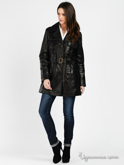 Пальто V Pelle, цвет цвет черный