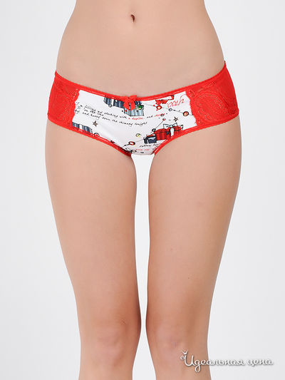 Трусы Yax, цвет цвет белый / красный