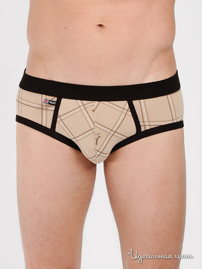 Трусы Yax, цвет цвет бежевый / шоколадный