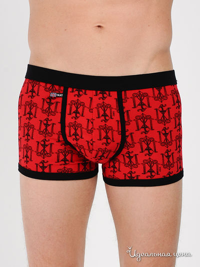 Трусы Yax, цвет цвет красный / черный