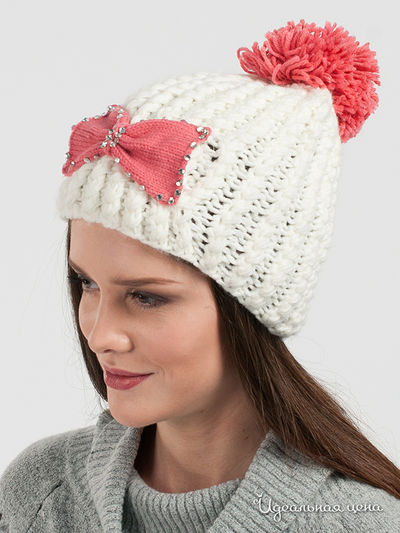 Шапка Star Rise, цвет цвет белый / коралловый