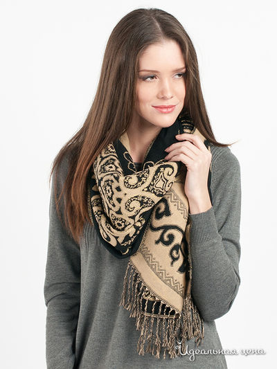 Палантин Star Rise, цвет цвет бежевый / черный