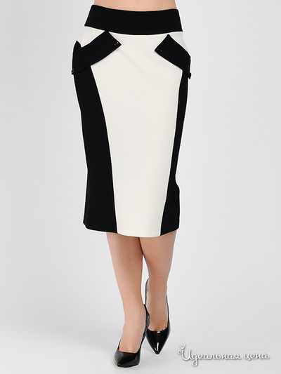 Юбка Adzhedo, цвет цвет черный / белый