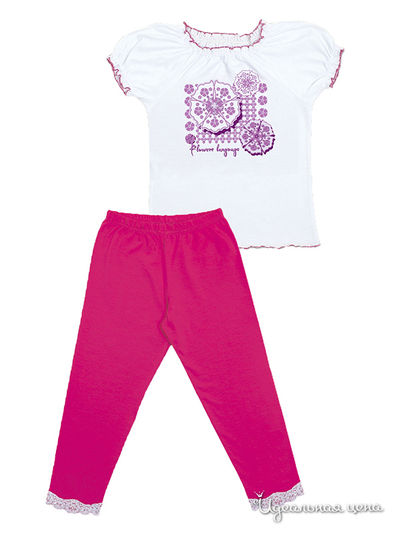 Комплект Апрель, цвет цвет белый / малиновый