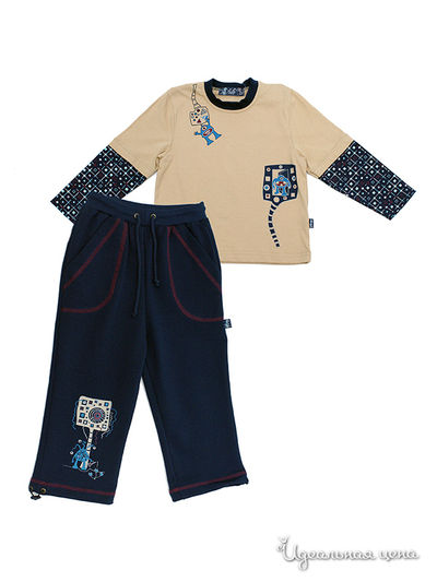 Комплект Апрель, цвет цвет бежевый / синий