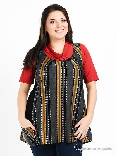 Туника Пава, цвет цвет черный / желтый