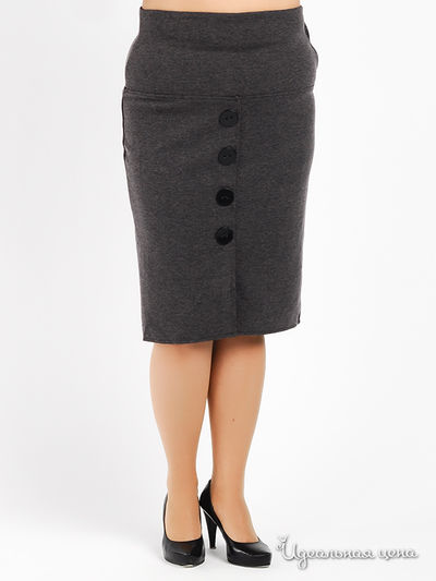 Юбка Пава, цвет цвет темно-серый