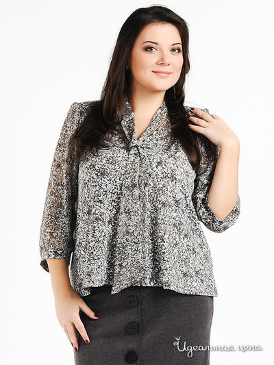 Блуза Пава, цвет цвет серый