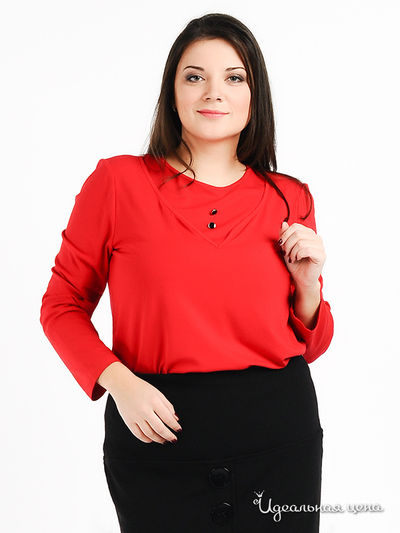 Блуза Пава, цвет цвет красный