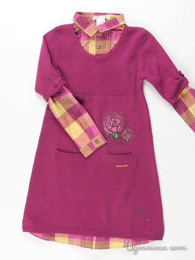 Платье Deux par Deux, цвет цвет ягодный