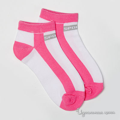 Носки Gulliver, цвет цвет белый / розовый