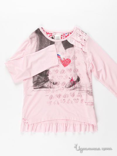 Лонгслив Deux par Deux, цвет цвет светло-розовый