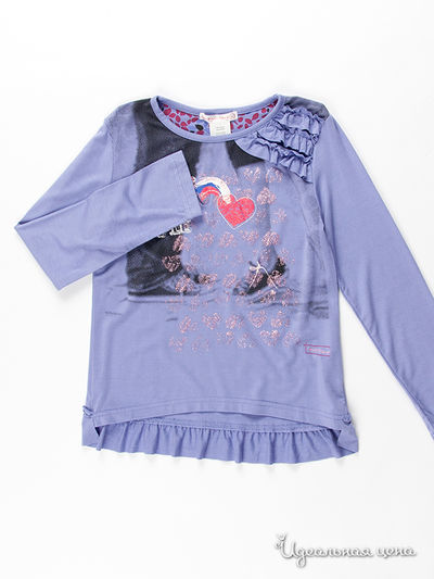 Футболка Deux par Deux, цвет цвет сиреневый