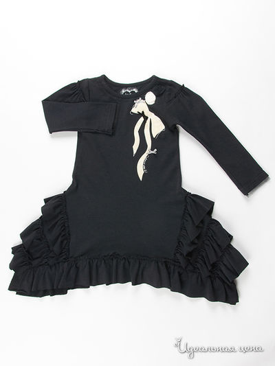 Платье Deux par Deux, цвет цвет черный