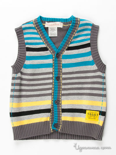 Жилет Deux par Deux, цвет цвет серый