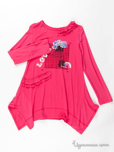 Туника Deux par Deux, цвет цвет малиновый