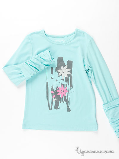 Лонгслив Deux par Deux, цвет цвет голубой