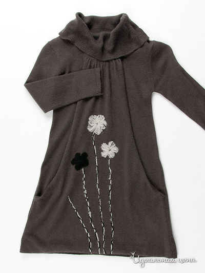 Платье Deux par Deux, цвет цвет темно-серый