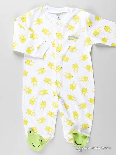Комбинезон Carters, цвет цвет белый / принт лягушка