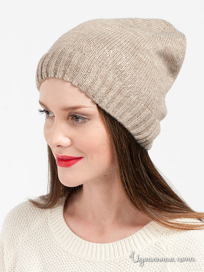 Шапка Maxval, цвет цвет бежевый