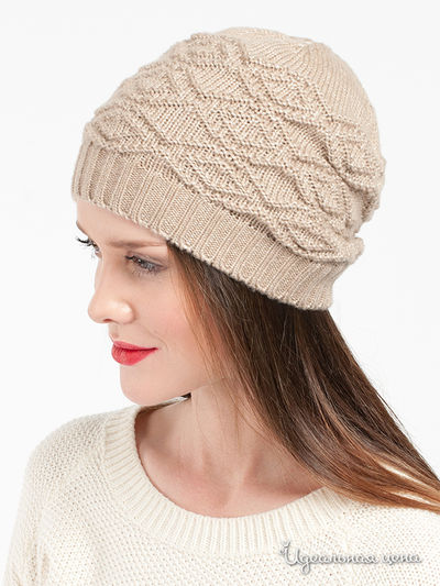 Шапка Maxval, цвет цвет бежевый