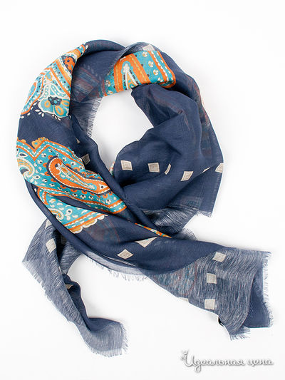 Платок Pollini, цвет цвет сапфировый / мультиколор