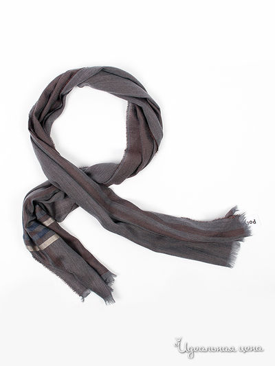 Шарф Pollini, цвет цвет кофейный / графитовый
