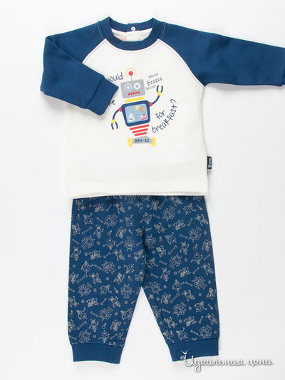 Пижама Brums, цвет цвет молочный / синий