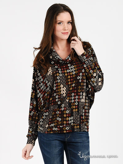 Блузон MadamT, цвет цвет черный / коричневый