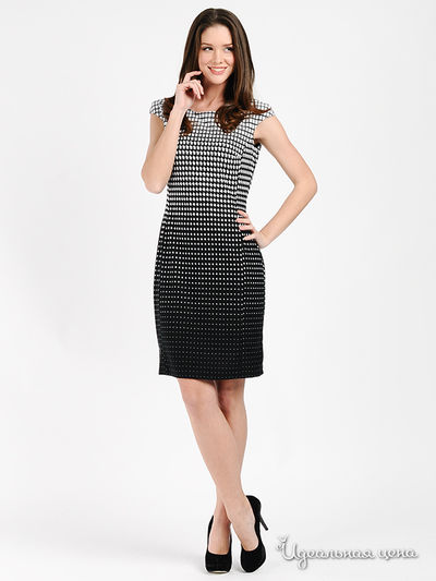 Платье MadamT, цвет цвет белый / черный