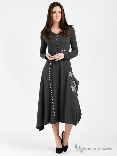 Платье MadamT, цвет цвет серый
