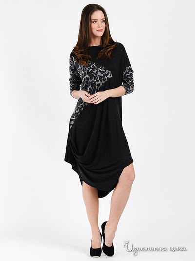 Платье MadamT, цвет цвет темно-серый меланж