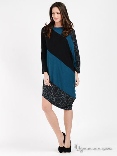 Платье MadamT, цвет цвет серый / темно-бирюзовый