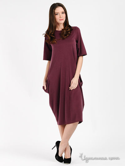 Платье MadamT, цвет цвет сливовый