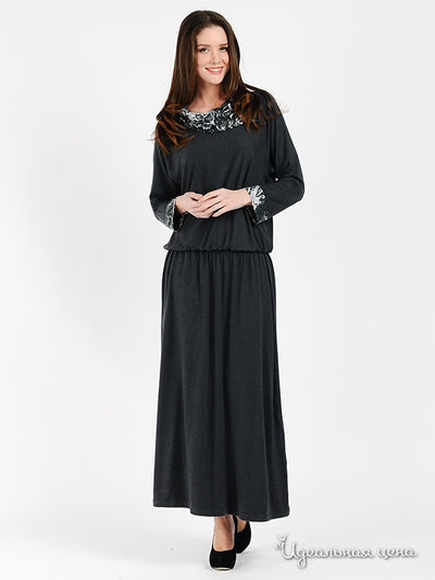 Платье MadamT, цвет цвет серый меланж