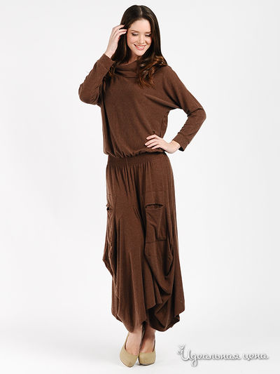 Платье MadamT, цвет цвет коричневый