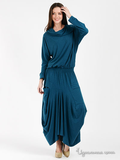 Платье MadamT, цвет цвет темно-бирюзовый меланж