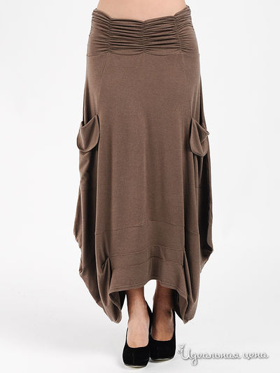 Юбка MadamT, цвет цвет кофе с молоком