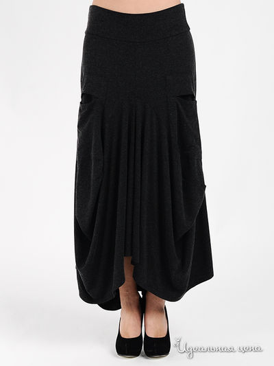 Юбка MadamT, цвет цвет темно-серый меланж