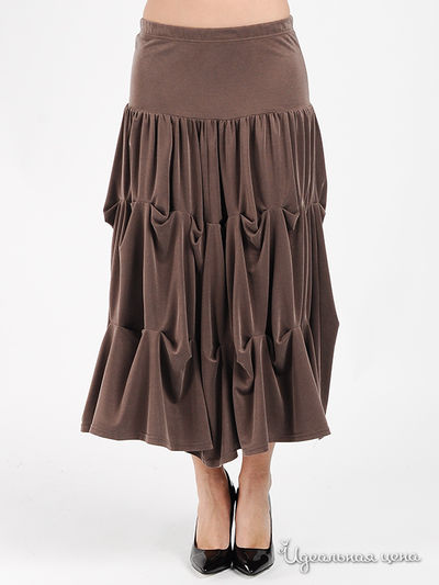 Юбка MadamT, цвет цвет какао