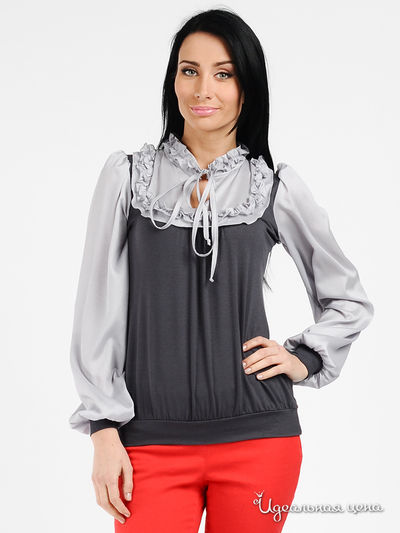 Блузон Mirella Sole, цвет цвет серый / графитовый